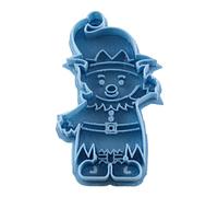 Cuticuter Noël Elfe Moule de Biscuit, Bleu, 8 x 7 x 1.5 cm