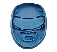 Cuticuter Power Ranger Emporte-pièce pour Biscuits, en Plastique, Bleu, 8 x 7 x 1,5 cm