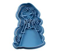 Cuticuter Rapunzel Chibi Princesse Moule de Biscuit, Bleu, 8 x 7 x 1.5 cm