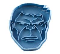 Cuticuter Superheroes Hulk Emporte-pièce en plastique Bleu 8 x 7 x 1,5 cm