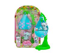 CUTIE CLIMBERS S1 Family Pack Munchies Eli, Maison de Fleurs avec 1 Animalier à Collectionner Qui grimpe et avec Chiot, Jouet pour Enfants +3 Ans