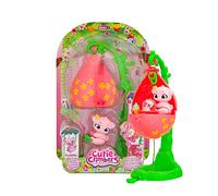 CUTIE CLIMBERS S1 Family Pack Sweeties Polly, Maison de Fleurs avec 1 Animalier à Collectionner Qui grimpe et avec Chiot, Jouet pour Enfants + 3 Ans