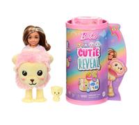 Barbie Coffret Poupée Mannequin Chelsea Cutie Reveal Série T-Shirt Confort Incluant 6 Surprises avec Changement De Couleur, Costume Lion en Peluche, Jouet Enfant, A Partir De 3 Ans, HKR21