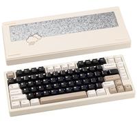 CutiePcs WOBKEY Rainy 75 Clavier Mécanique en Aluminium avec Commutateurs HMX/JWK, Acoustique Exceptionnelle, Filaire, BT, Connectivité Sans Fil 2.4G (Pro - Blanc)