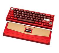 CutiePcs WOBKEY Zen 65 Clavier Mécanique, Quick Release Boîtier en Aluminium CNC, Hot-Swappable, Tri-Mode (BT/2.4G/USB-C), Éclairage RVB, QMK/VIA, Convient pour Mac & Windows (Ultra Rouge)