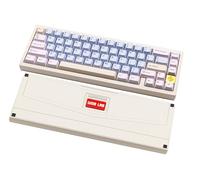 CutiePcs WOBKEY Zen 65 Clavier Mécanique, Quick Release Boîtier en Aluminium CNC, Hot-Swappable, Tri-Mode (BT/2.4G/USB-C), Éclairage RVB, QMK/VIA, pour Mac & Windows (Lite White)