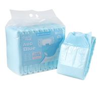 CutiePlusU Adulte Couches 10 pièces Culotte d'incontinence jetable Bleu(Medium 28"-38")