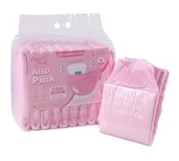 CutiePlusU Adulte Couches 10 pièces Culotte d'incontinence jetable Rose(Large 37"-47")