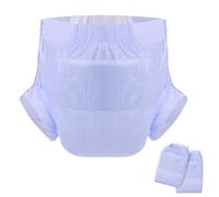 CutiePlusU Adulte Couches 2 pièces Culotte d'incontinence jetable Violet(Medium 28"-38")