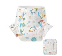 CutiePlusU Adulte Couches 2 pièces Genius Baby Culotte d'incontinence jetable Violet(Large 37"-47")