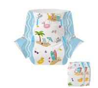 CutiePlusU Adulte Couches 2 pièces I Love Summer Culotte d'incontinence jetable Violet(Medium 28"-38")