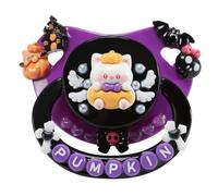 CutiePlusU Suceette Adulte Mignonne Décorée à la Main,Modèle Unique,Grand Bouclier-Cute Pumpkin