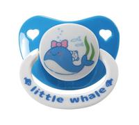 CutiePlusU Sucette Adulte Silicone Sans BPA Motif Baleine Anti-Stress - Petit Baleineau