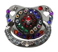 CutiePlusU Tétine Adulte Sized Tétine pour adulte-Cristal DIY Handmade-Noir Les yeux du démon