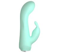 Cuties Mini 4 - vibromasseur lapin étanche, rechargeable (vert)
