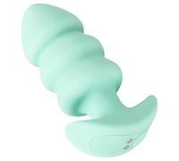 Cuties Mini - plug anal vibrant à boules - silicone vert