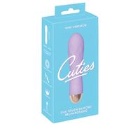 Cuties Mini - vibromasseur rechargeable étanche rainuré - silicone violet