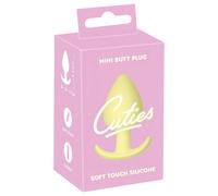 Cuties - plug anal mini - silicone - jaune 3,1 cm