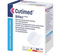 CUTIMED Siltec Plus 10 x 10 cm Boite de 10 Pansements Adhésifs