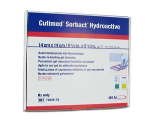 Cutimed Sorbact Hydro 14cm x Compresses 10 pc(s)