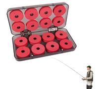 Cutiolly Bobines de Mousse de Pêche,16pcs Bobine Fil de Pêche,Bobines et Planche de Pêche en Mousse,Bobine Pêche Mousse Légère,Enrouleur Bobine Fil de Peche,Stockage Bobine pour Ligne Pêche