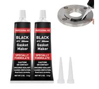 Cutiolly Colle a Pare Brise Voiture,2pcs 50g Pate a Joint Moteur,Colle Carrosserie Voiture Noir,Silicone Haute Temperature,Pate a Joint Moteur Haute Temperature,Joints Mécaniques de Moteur Automobile