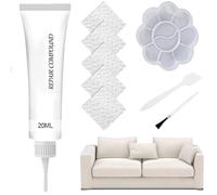 Cutiolly Pâte Réparatrice Cuir, Crème Réparatrice Cuir,Leather Repair Cream,Réparation en Vinyle,Réparation Rayures,Canapés,Les Meubles,Sièges de Voiture,Blanc