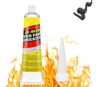 Cutiolly Silicone Haute Température 100ML, Colle Refractaire, Mastic Refractaire, Colle pour Vitre Four, Adapté au Scellement à Haute Température de Divers Types de Cheminées et Fours