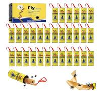 Cutiolly Tue Mouche,Attrape Mouche,Tue Mouche Adhesif,Tue Mouche Interieur,Papier Tue Mouche,Ruban Attrape Mouche,Rouleau Attrape Mouche,Attrape Mouche Collant,pour Intérieur Extérieur,30PCS