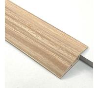 CUTIS Barre de Seuil Rattrapage de Niveau 1 m × 7 cm×Hauteur(20 mm à 23 mm)Seuil de Porte Rattrapage Niveau Barre de Seuil Multiniveau en PVC Pour Seuils de Porte Pour Sols (Grain de bois d'origine)