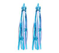 CutitiUU 1 paire de franges de guidon pour vélo d'enfant | Bandes de guidon pour vélo d'enfant, scooter, rubans décoratifs papillon, étoile, serpentins à franges
