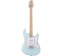 Sterling Guitars Cutlass SSS Daphne Blue Forme ST bleu