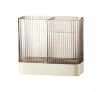 Cutlery Holder Drain Rack 16cm Ventilated Tray(Brown) | Holds 10 utensils, ventilated bottom tray, prevents water pooling, keeps tools dry and hygienic