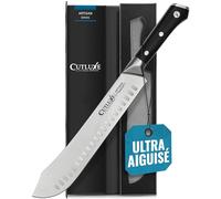 Cutluxe Couteau de Boucher Bullnose - Couteau a Viande 25cm - Acier Allemand à Forte Teneur en Carbone - Couteaux de Chef Professionnel Tang Complet - Série Artisan