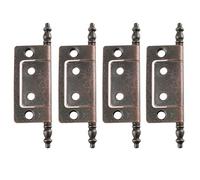 CUTOOP Lot de 4 charnières vintage en alliage bronze antique pour portes intérieures, bibliothèques, armoires, charnières, charnières, accessoires de meubles, mouvement lisse et silencieux