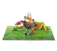 CUTPOPUP BBQ Grill, Carte pop-up Fête des Pères, Vœux d'anniversaire 3D, Carte de fête des Pères pour grand-père, papa, parrain, mari, fils (BBQ Grill) SD198FR1520