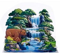 CUTPOPUP Bear Mama, carte de fête des mères pop-up, carte de vœux d'anniversaire 3D, carte de fête des mères pour femme, maman, Femme, grand-mère, fille (Bear Mama) SD233FR1520
