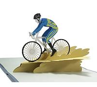 CUTPOPUP Cyclist - Carte d'anniversaire pop-up, carte de vœux 3D (cycliste)