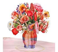 CUTPOPUP Mixed Flowers - Carte d'anniversaire pop-up, fête des mères, carte de vœux pop-up 3D (fleurs mélangées) FL172FR1520