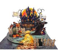 CUTPOPUP Night Castle, carte pop-up Halloween, carte de vœux 3D HalloweenSD217FR1520