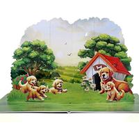CUTPOPUP Papa Golden, Carte Fête des Pères Pop-Up, Vœux d'anniversaire 3D, Carte Fête des Pères pour Grand-Père, Papa, Parrain, Mari, Fils (Papa Doré) SD244FR1520