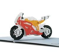 CUTPOPUP Sport Motor - Fête des Pères Pop Up Card Carte d'anniversaire Pop Up Card 3D Popup, carte de vœux pop-up 3D fait à la main IT