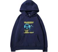 CUTTE Hoodie Helldivers 2 “Liber-Tea” pour Homme | Sweat À Capuche Gaming, Graphique Drôle pour Fans, Doux Et Décontracté-Navy Blue 1||XX_s