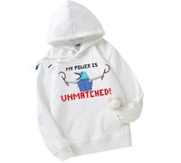 CUTTE Hoodie Slay The Spire “My Power is Unmatched” | Sweat Gaming Pixel Art Rétro avec Poche Kangourou pour Homme Et Femme, Streetwear Décontracté-White||x_l