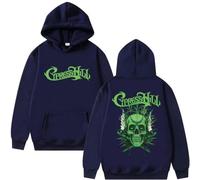 CUTTE Inspiré par Cypress Hill Pull À Capuche | Sweat-Shirt Graphique Skeleton | Streetwear Hip Hop Oversized Unisexe (Bleu Marine,TG)