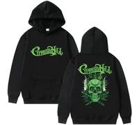 CUTTE Inspiré par Cypress Hill Pull À Capuche | Sweat-Shirt Graphique Skeleton | Streetwear Hip Hop Oversized Unisexe (Noir,TP)