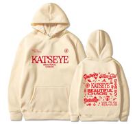 CUTTE Katseye Beautiful Chaos Sweat À Capuche | Collection Officielle | Pull Unisexe Manches Longues (Kaki,S)