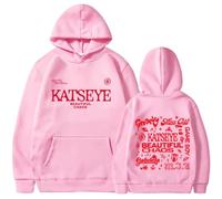 CUTTE Katseye Beautiful Chaos Sweat À Capuche | Collection Officielle | Pull Unisexe Manches Longues (Rose,S)