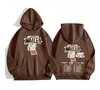 CUTTE Produit Dérivé Officiel Morgan Wallen I'm The Problem Tour | Pull À Capuche Musique Country | Sweat-Shirt Unisexe (Marron,Grand)