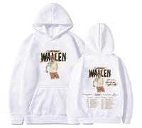 CUTTE Produit Dérivé Officiel Morgan Wallen I'm The Problem Tour | Pull À Capuche Musique Country | Sweat-Shirt Unisexe (Blanc,Grand)